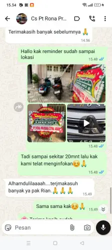 Testimonial Papan Bunga bandung barat
